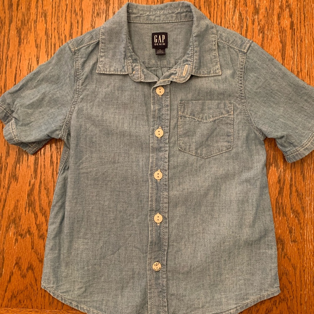Toddler Boy 4 Denim Shirt GAP